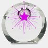 [CRY169] 4.5" Round Crystal Clock Thumbnail
