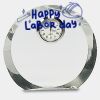 [CRY169] 4.5" Round Crystal Clock Thumbnail