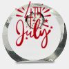 [CRY169] 4.5" Round Crystal Clock Thumbnail