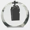 [CRY169] 4.5" Round Crystal Clock Thumbnail