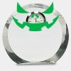 [CRY169] 4.5" Round Crystal Clock Thumbnail
