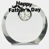 [CRY169] 4.5" Round Crystal Clock Thumbnail