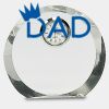 [CRY169] 4.5" Round Crystal Clock Thumbnail