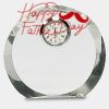 [CRY169] 4.5" Round Crystal Clock Thumbnail