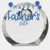 [CRY169] 4.5" Round Crystal Clock Thumbnail