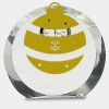 [CRY169] 4.5" Round Crystal Clock Thumbnail