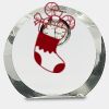 [CRY169] 4.5" Round Crystal Clock Thumbnail