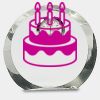 [CRY169] 4.5" Round Crystal Clock Thumbnail