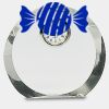 [CRY169] 4.5" Round Crystal Clock Thumbnail