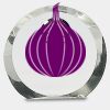 [CRY169] 4.5" Round Crystal Clock Thumbnail