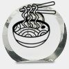 [CRY169] 4.5" Round Crystal Clock Thumbnail