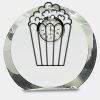 [CRY169] 4.5" Round Crystal Clock Thumbnail