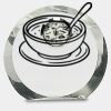 [CRY169] 4.5" Round Crystal Clock Thumbnail