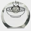 [CRY169] 4.5" Round Crystal Clock Thumbnail