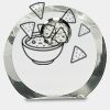 [CRY169] 4.5" Round Crystal Clock Thumbnail