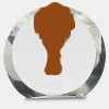 [CRY169] 4.5" Round Crystal Clock Thumbnail