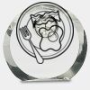[CRY169] 4.5" Round Crystal Clock Thumbnail