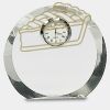 [CRY169] 4.5" Round Crystal Clock Thumbnail