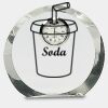 [CRY169] 4.5" Round Crystal Clock Thumbnail