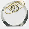 [CRY169] 4.5" Round Crystal Clock Thumbnail