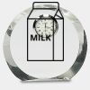 [CRY169] 4.5" Round Crystal Clock Thumbnail
