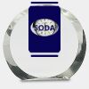 [CRY169] 4.5" Round Crystal Clock Thumbnail