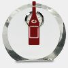 [CRY169] 4.5" Round Crystal Clock Thumbnail