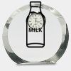 [CRY169] 4.5" Round Crystal Clock Thumbnail