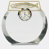 [CRY169] 4.5" Round Crystal Clock Thumbnail