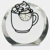 [CRY169] 4.5" Round Crystal Clock Thumbnail