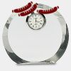 [CRY169] 4.5" Round Crystal Clock Thumbnail