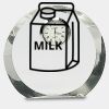 [CRY169] 4.5" Round Crystal Clock Thumbnail