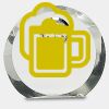 [CRY169] 4.5" Round Crystal Clock Thumbnail