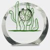 [CRY169] 4.5" Round Crystal Clock Thumbnail
