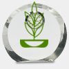 [CRY169] 4.5" Round Crystal Clock Thumbnail