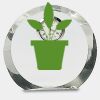 [CRY169] 4.5" Round Crystal Clock Thumbnail
