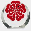 [CRY169] 4.5" Round Crystal Clock Thumbnail