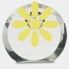 [CRY169] 4.5" Round Crystal Clock Thumbnail