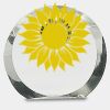 [CRY169] 4.5" Round Crystal Clock Thumbnail