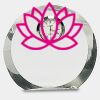 [CRY169] 4.5" Round Crystal Clock Thumbnail