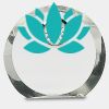 [CRY169] 4.5" Round Crystal Clock Thumbnail