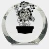 [CRY169] 4.5" Round Crystal Clock Thumbnail