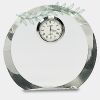[CRY169] 4.5" Round Crystal Clock Thumbnail