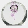 [CRY169] 4.5" Round Crystal Clock Thumbnail