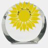 [CRY169] 4.5" Round Crystal Clock Thumbnail