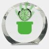 [CRY169] 4.5" Round Crystal Clock Thumbnail