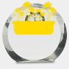 [CRY169] 4.5" Round Crystal Clock Thumbnail