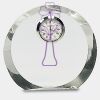 [CRY169] 4.5" Round Crystal Clock Thumbnail