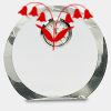 [CRY169] 4.5" Round Crystal Clock Thumbnail