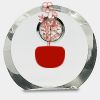 [CRY169] 4.5" Round Crystal Clock Thumbnail